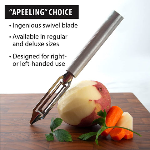Rada Deluxe Pelador: mango largo para control preciso