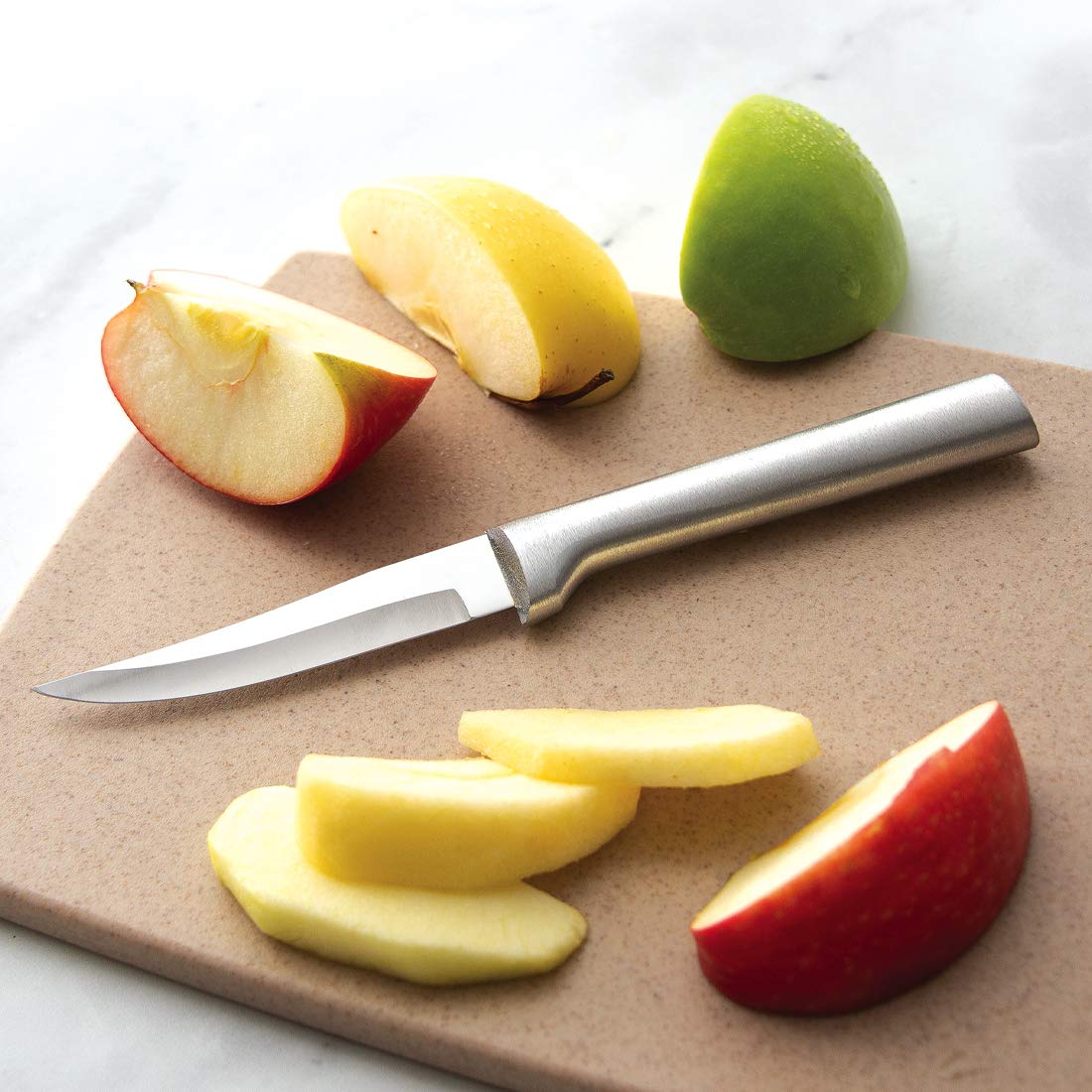 RADA mango de aluminio plateado con acabado satinado cómodo