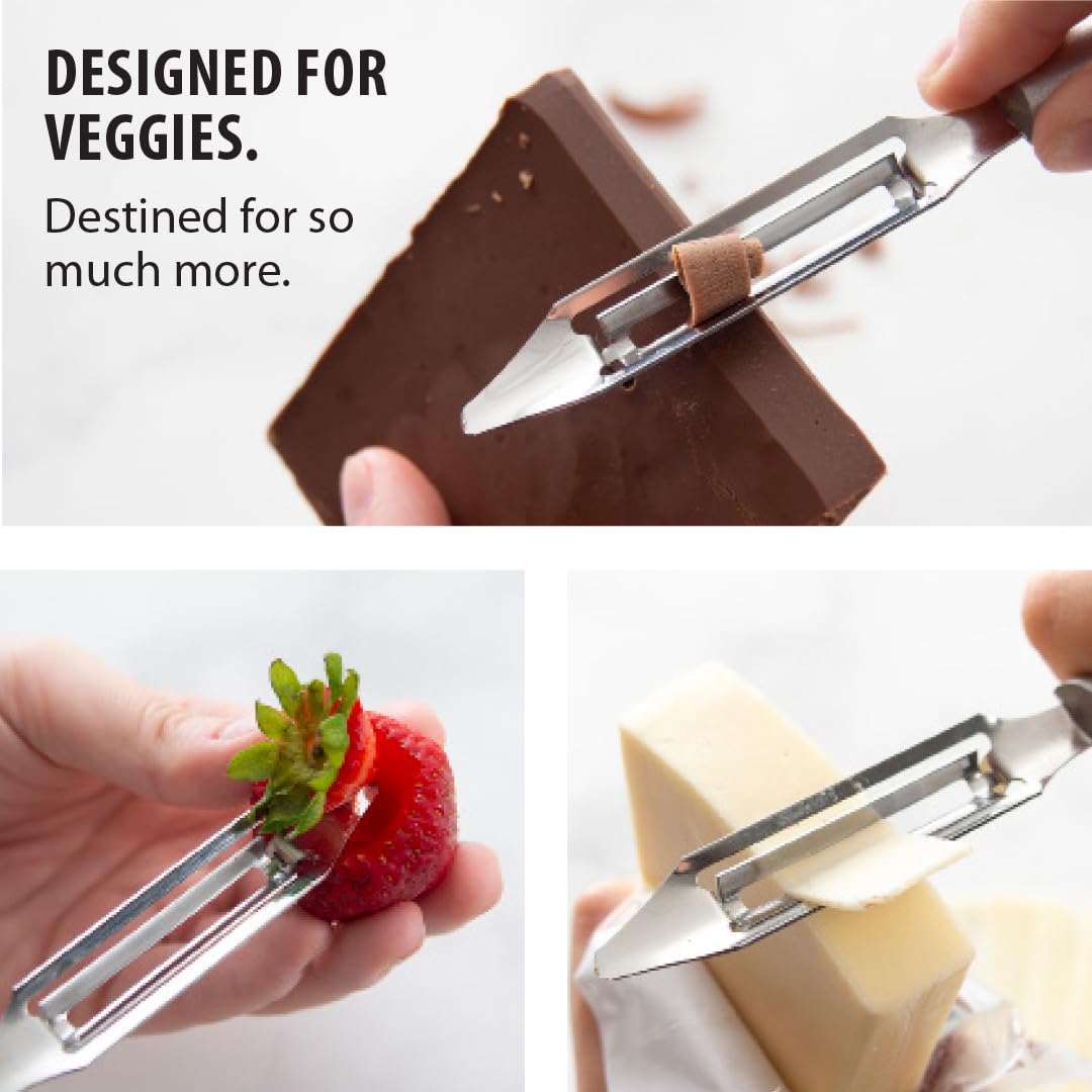RADA pelador W232 para frutas, ideal para preparar rodajas para mermeladas.