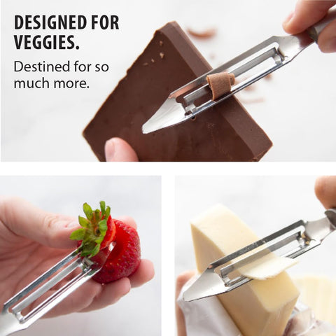 RADA pelador W232 para frutas, ideal para preparar rodajas para mermeladas.