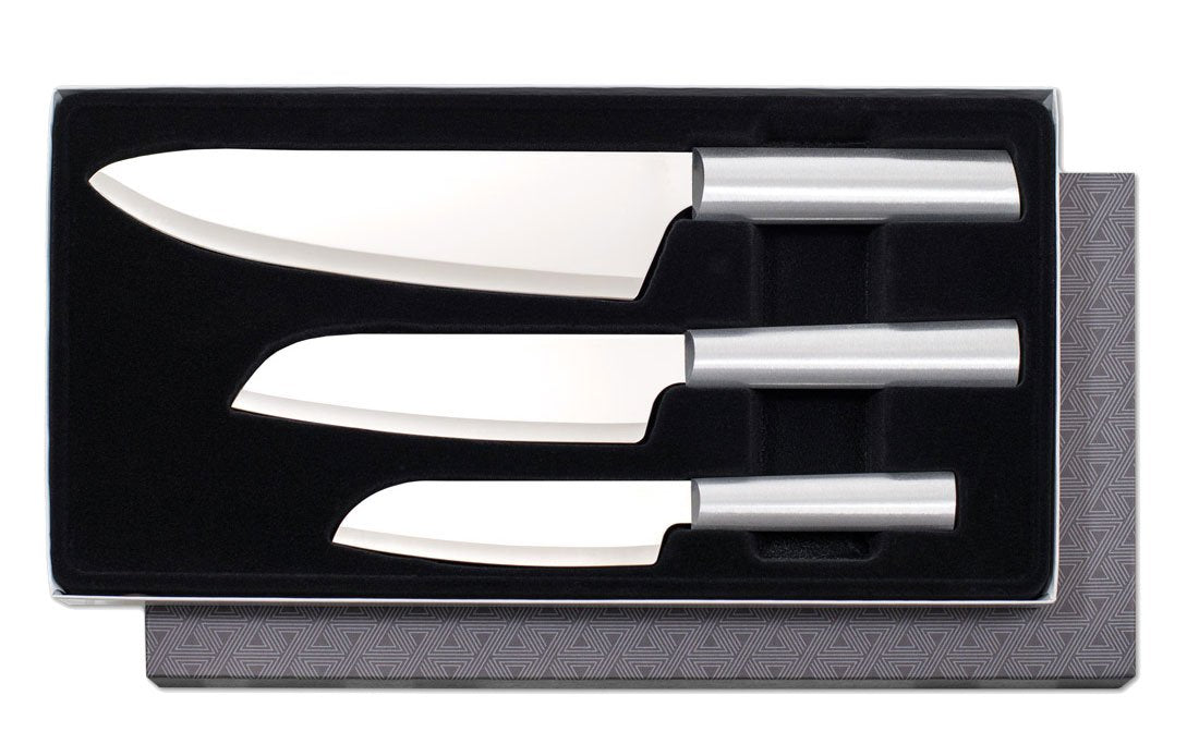 RADA set de cuchillos chef select regalo con filo preciso para cortar carnes y hortalizas.