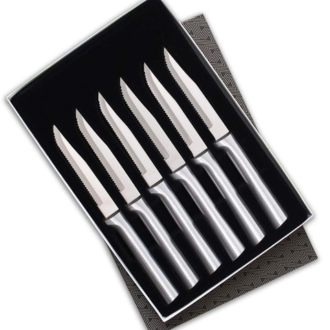 Cuchillos RADA: set de seis cuchillos serrados para carnes y filetes de calidad