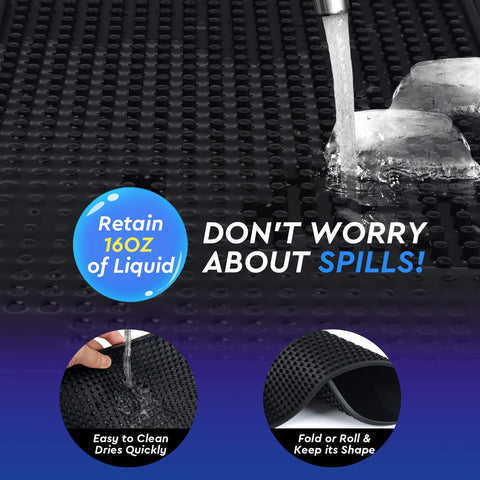 Radical Impact: durabilidad y flexibilidad de las alfombrillas 12x6 negro