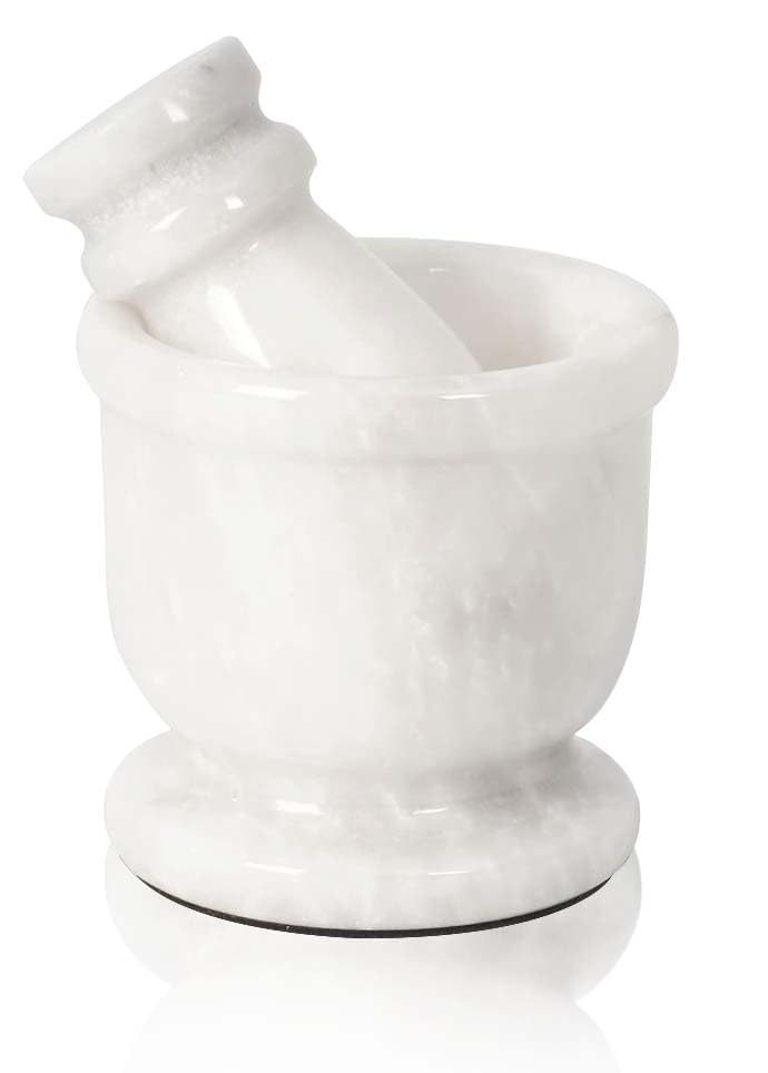 Radicaln mortero-maja marfil 2,5 pulgadas, ideal para moler especias en la cocina.