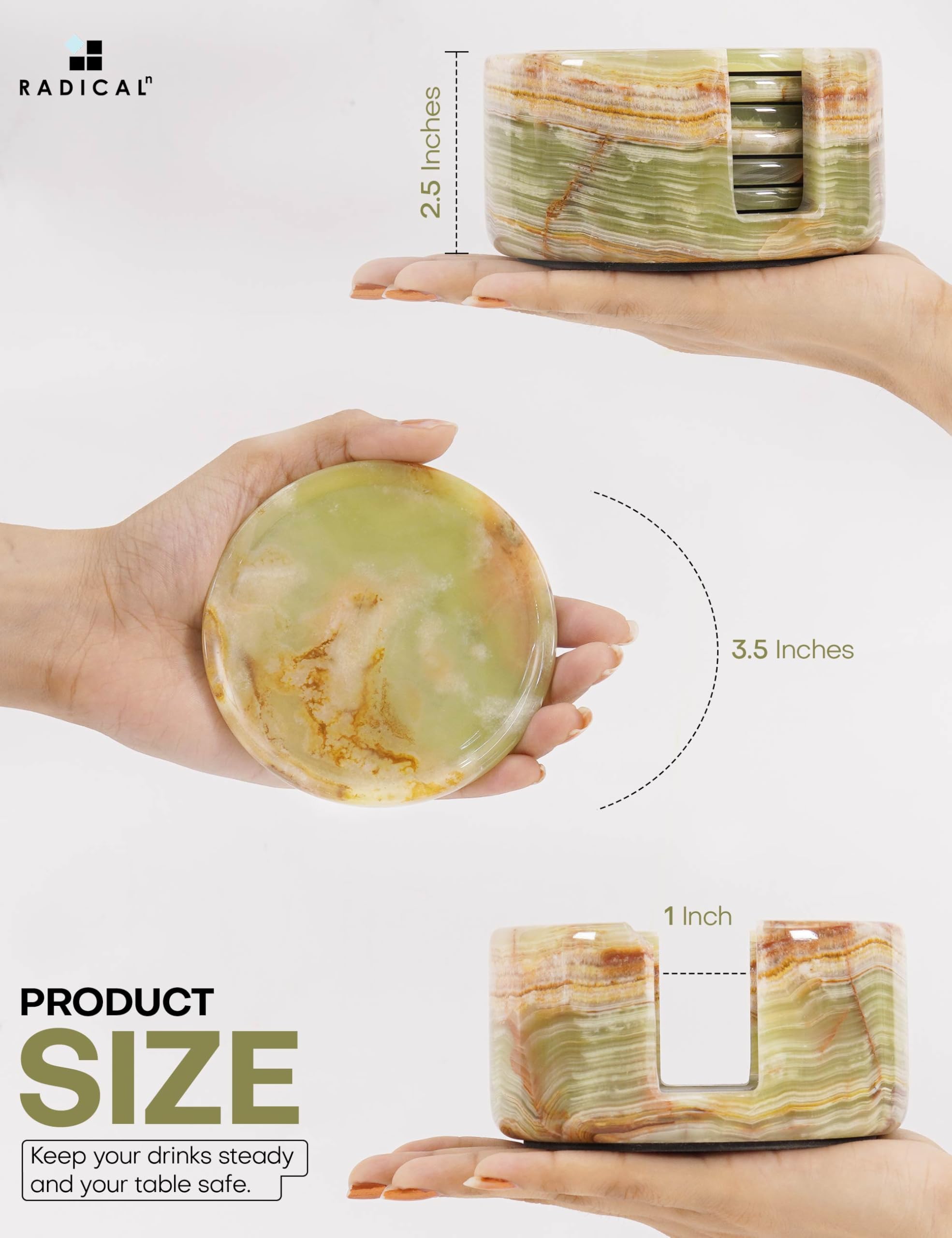 Regalo ideal Radicaln para casa, cumpleaños o decoraciones modernas de mesa.
