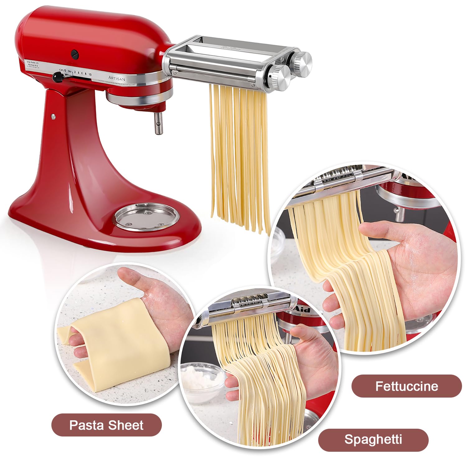 Rafbar accesorio cortador fettuccine para platos caseros elegantes