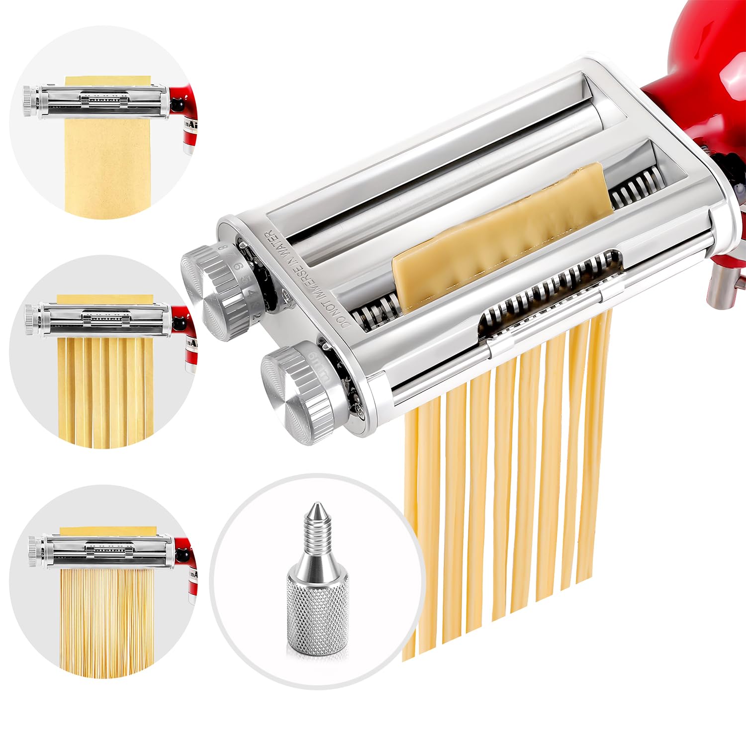 Rafbar hacedora de pasta: rodillo para láminas finas de pasta casera.