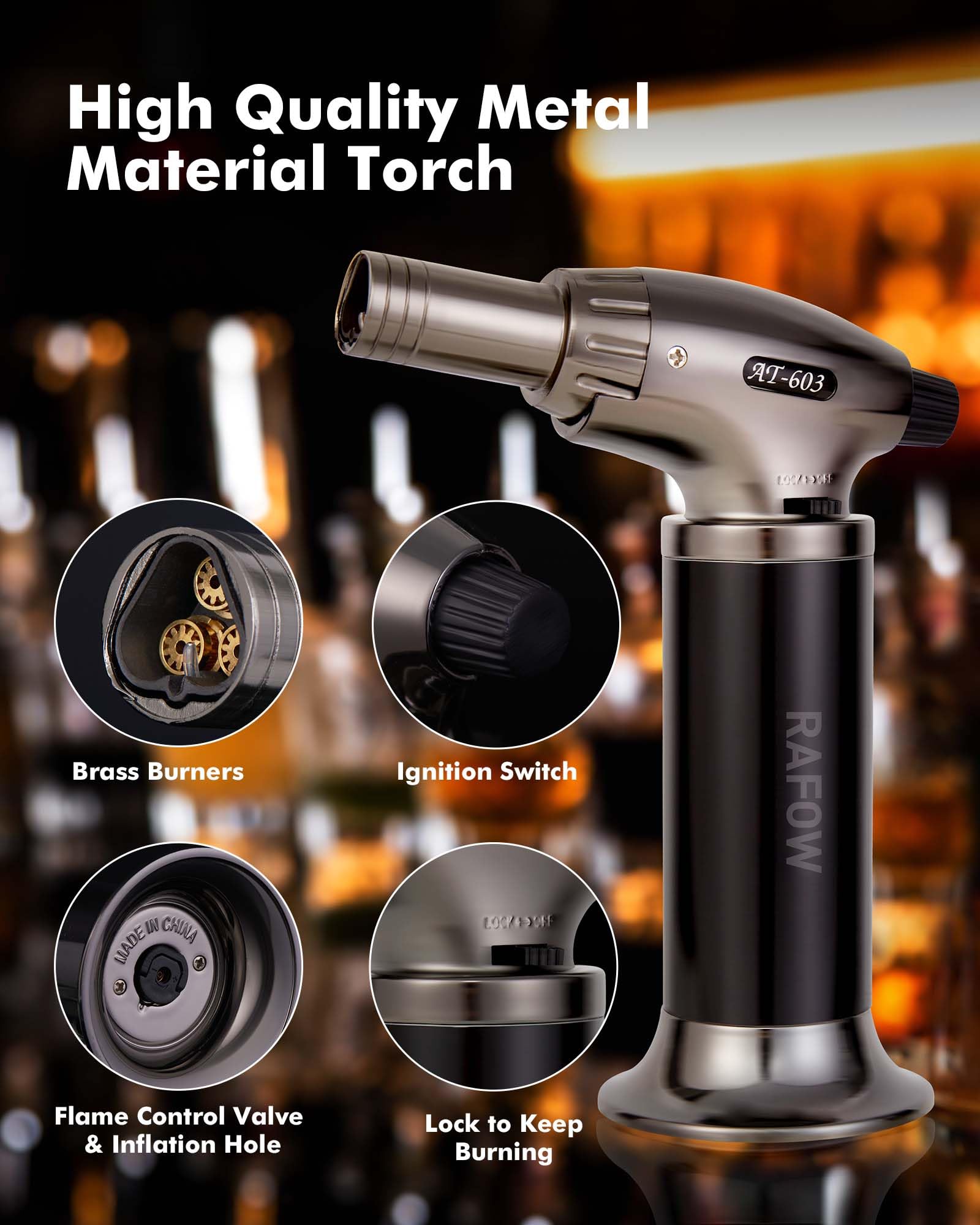 Rafow infusor humo con tapa para humo uniforme y eficiente