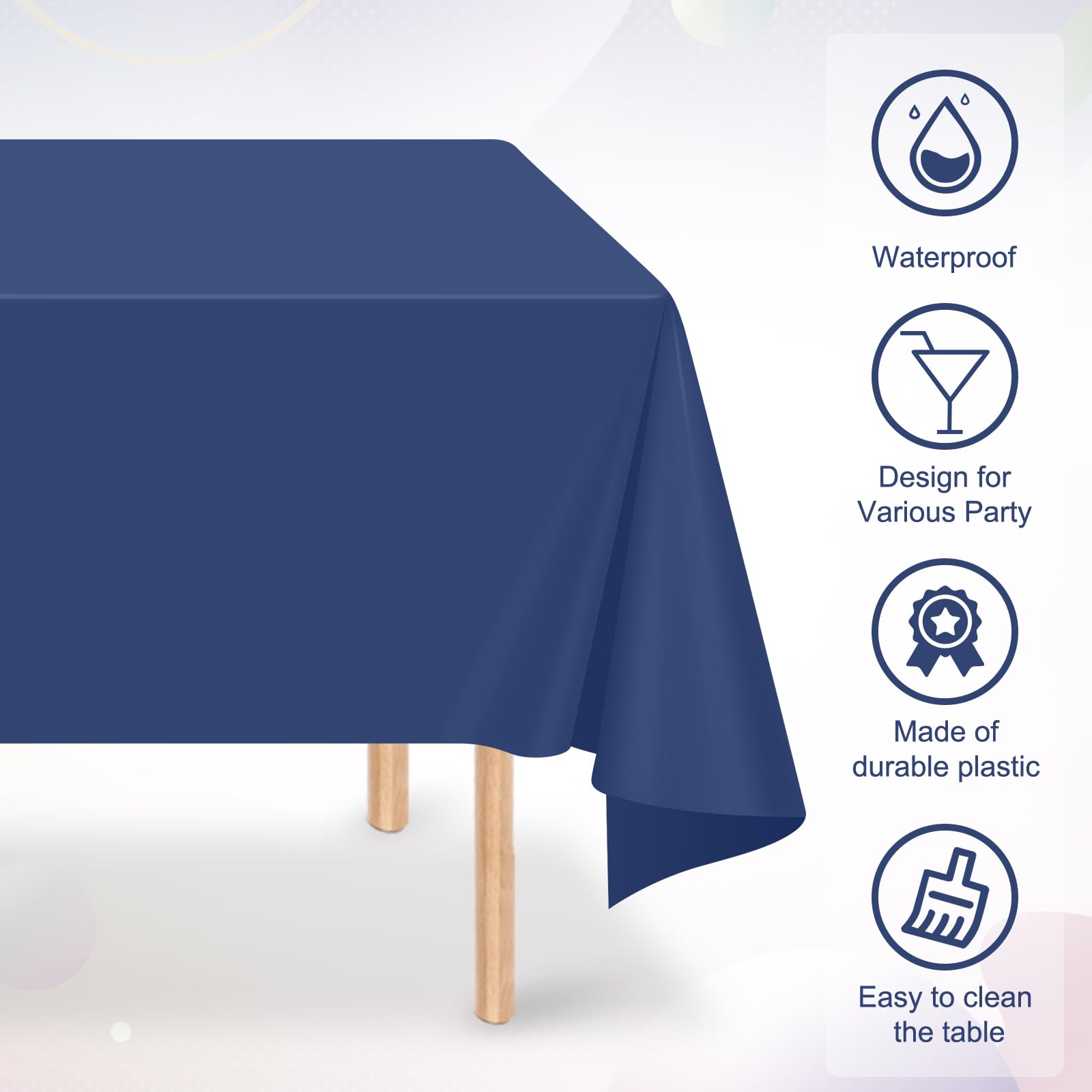 Protección impermeable frente a derrames, ideal para bebidas y salsas.