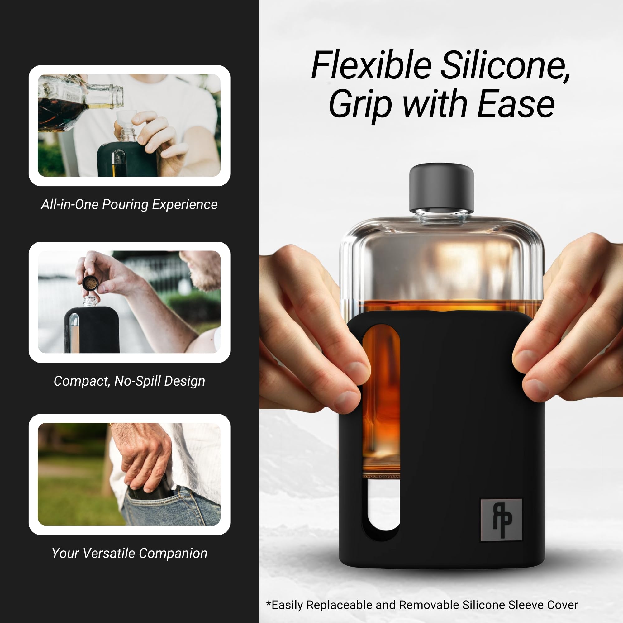 Ragproper diseño ergonómico para bolsillo, uso diario cómodo