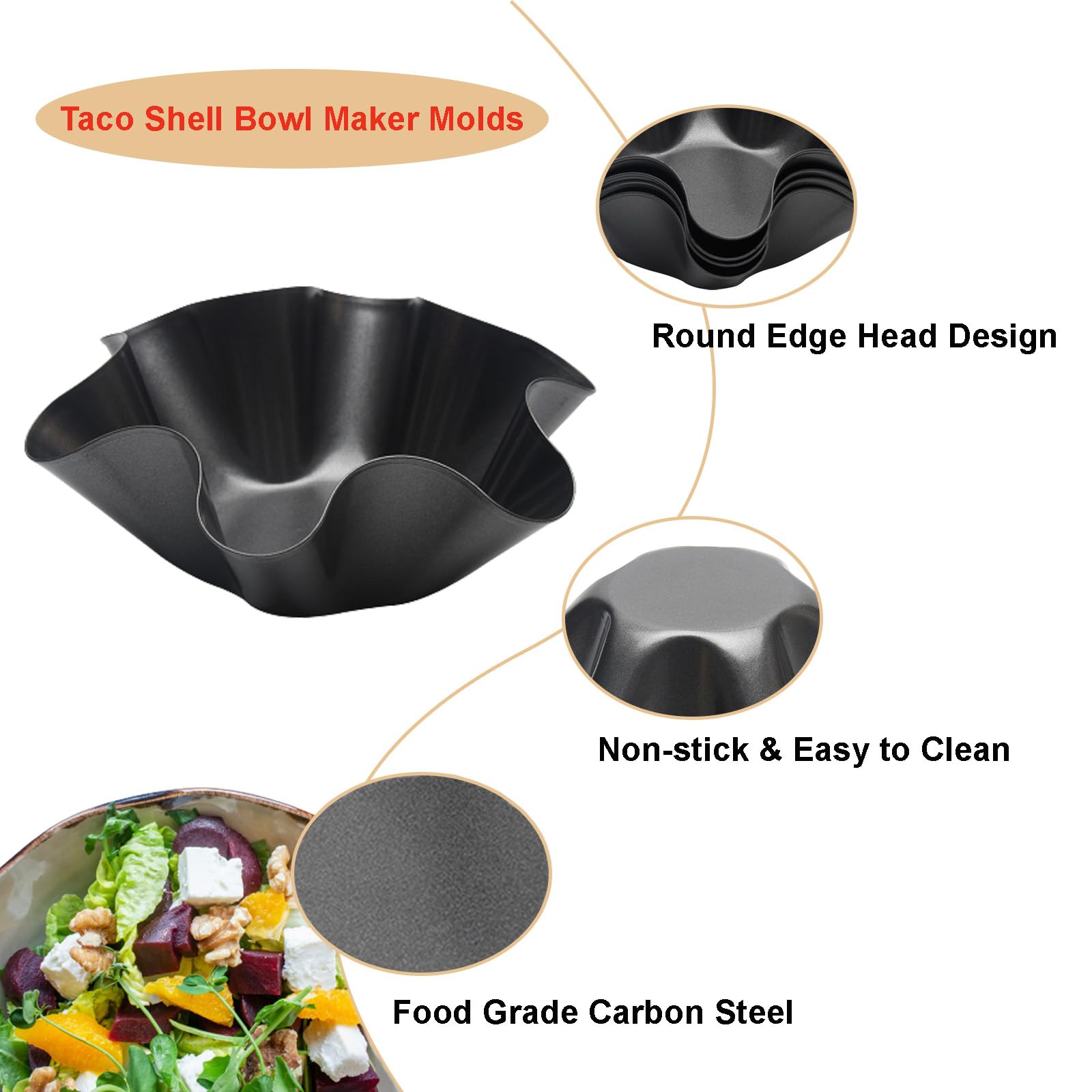 Ragyzity acero al carbono: calentamiento rápido y uniforme para tortillas doradas.