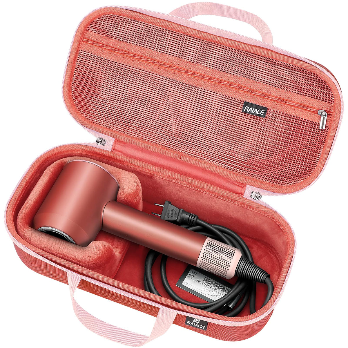 raiace estuche duro para secador dyson, protección de viaje.