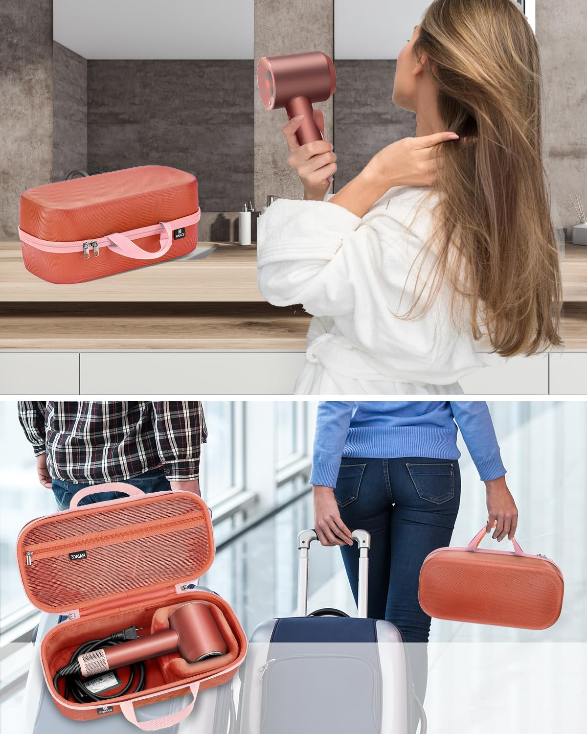 raiace estuche ligero, ideal para viaje o almacenamiento en casa.