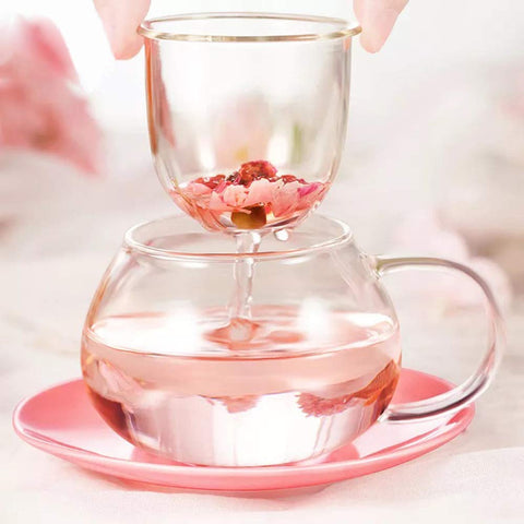 Rain House infusor para taza de té hongo, infusiones limpias.