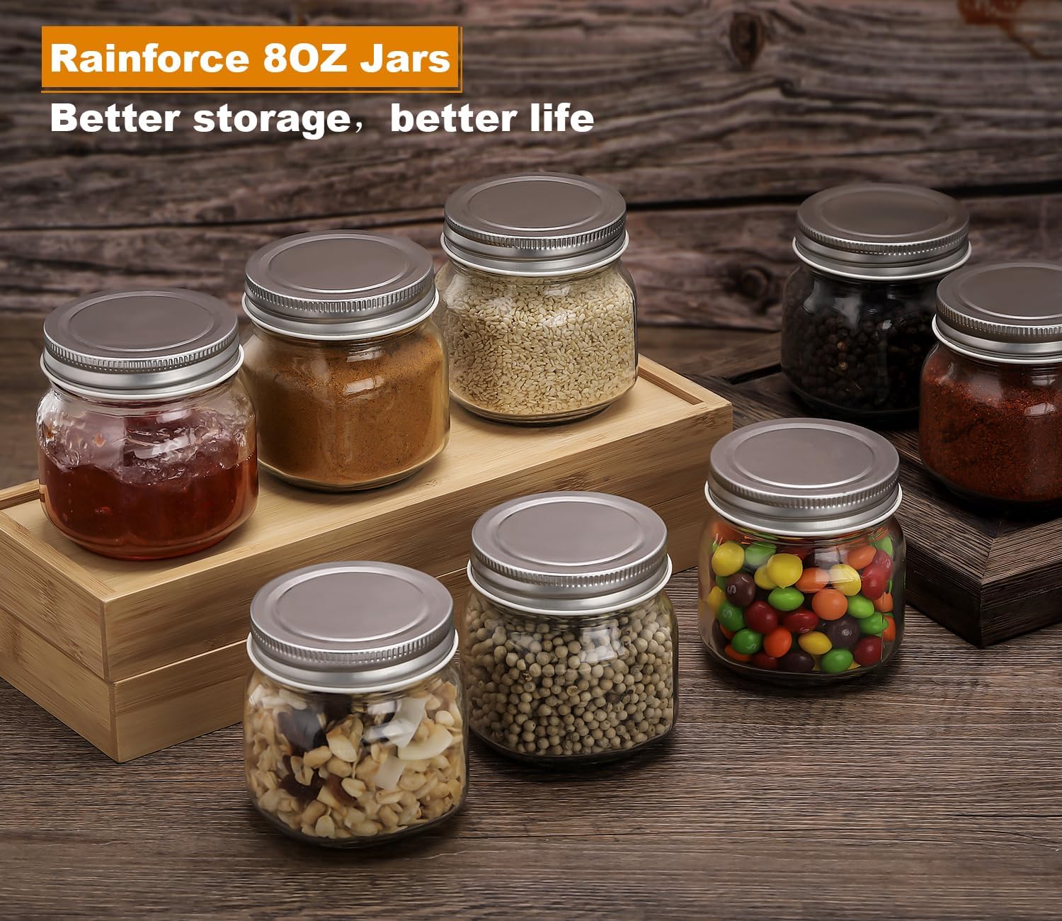 Rainforce tapas plateadas con forro plastisol, sellado hermético para conservar frescura.