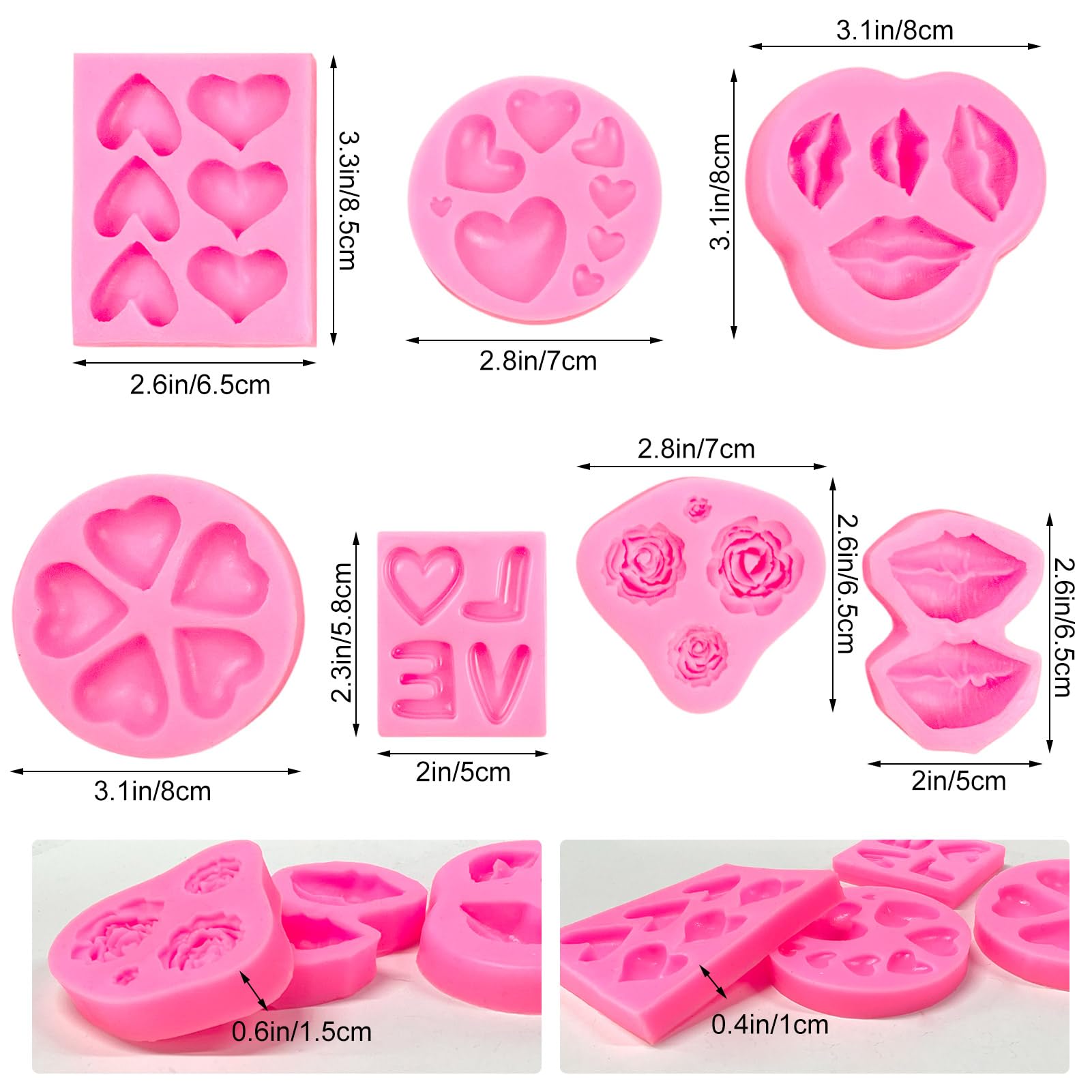 Rainmae Carta de amor de silicona, perfecta para detalles elegantes en pasteles.