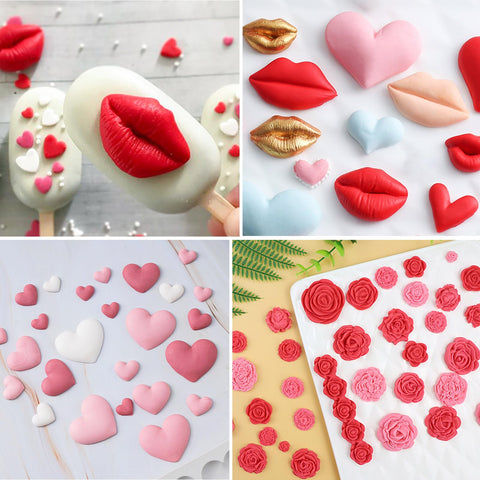 Rainmae Labios de silicona, añade detalle divertido en cupcakes y dulces.
