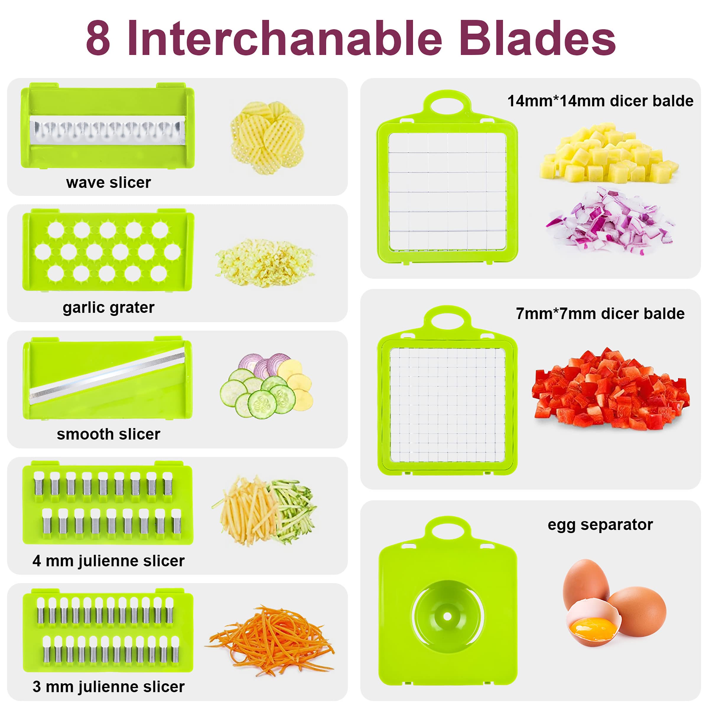 RAIQEE cuchillas de acero inoxidable para un corte preciso y duradero