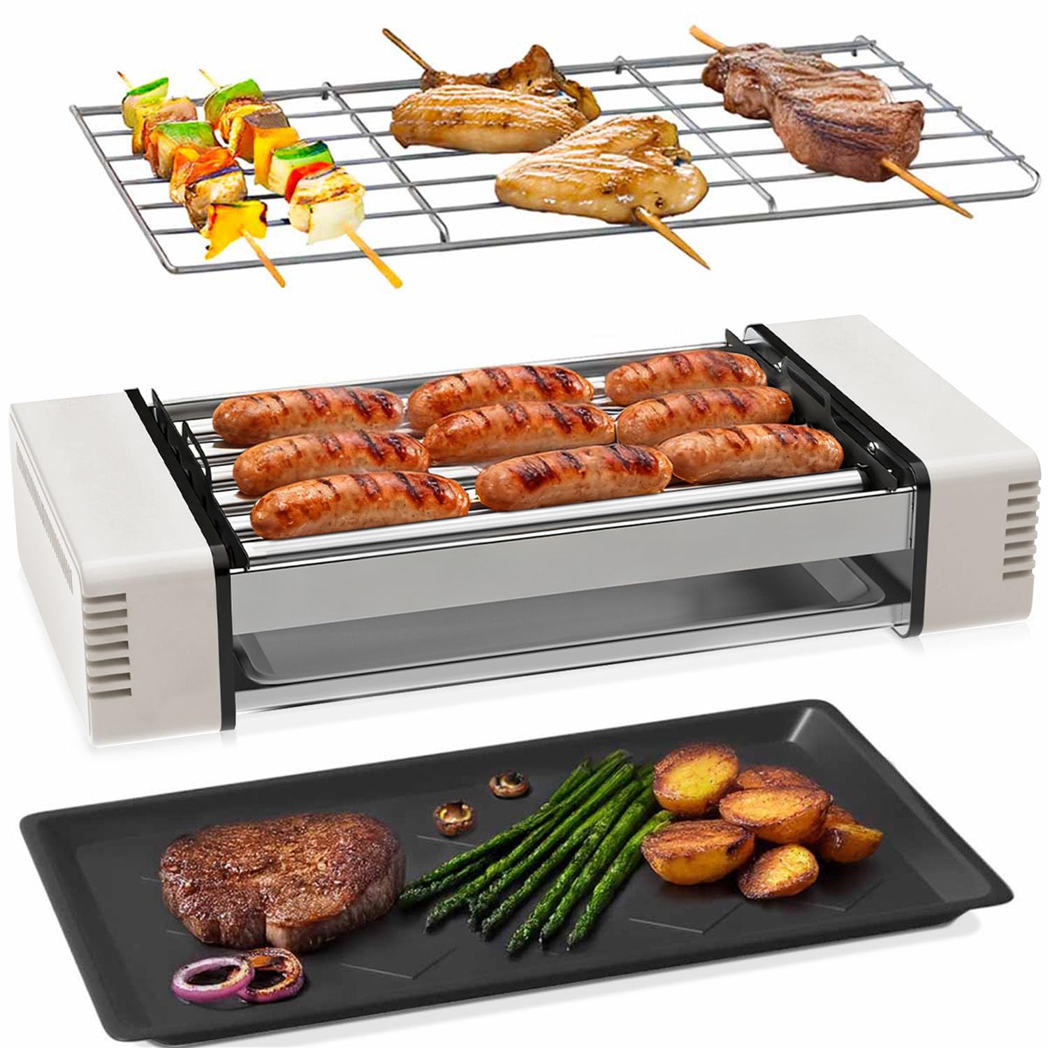RAIQEE rodillo para salchichas de 6 unidades, ideal para reuniones familiares.