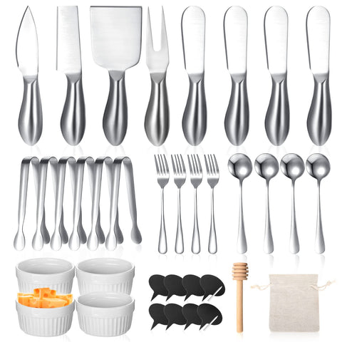 Raiten conjunto charcutería 38 piezas, ideal para servir en reuniones.