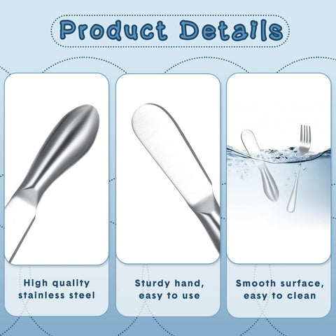Raiten cucharas charcutería en acero inoxidable, útiles para salsas y cremas.