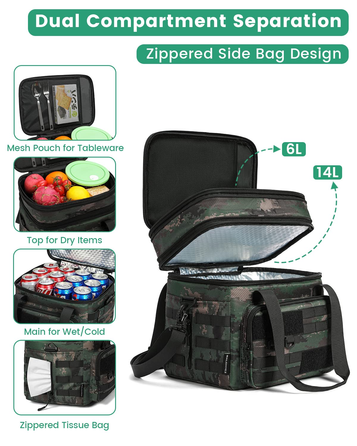 RalChyez correa para hombro ajustable para transporte cómodo.