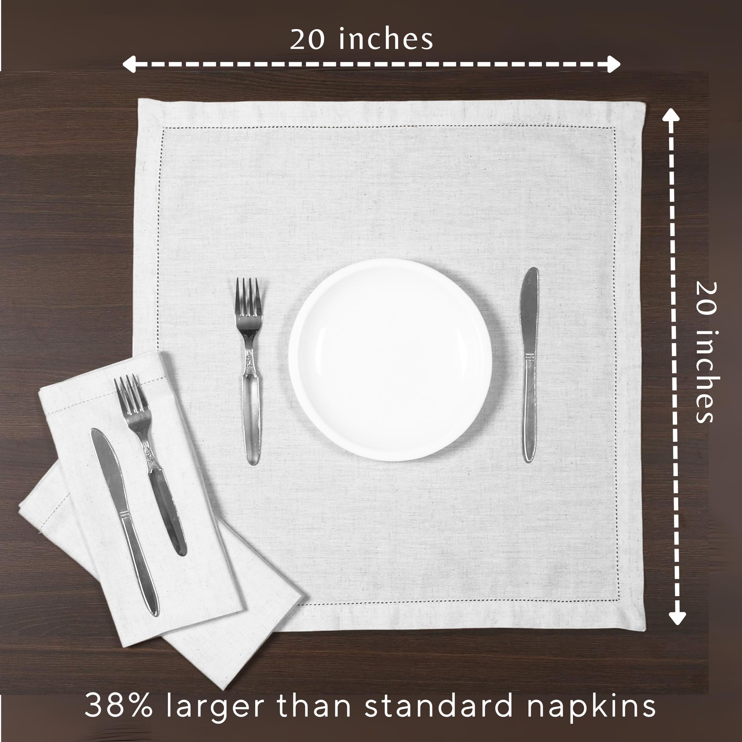 Ramanta Home: servilletas lavables a máquina para fácil mantenimiento.