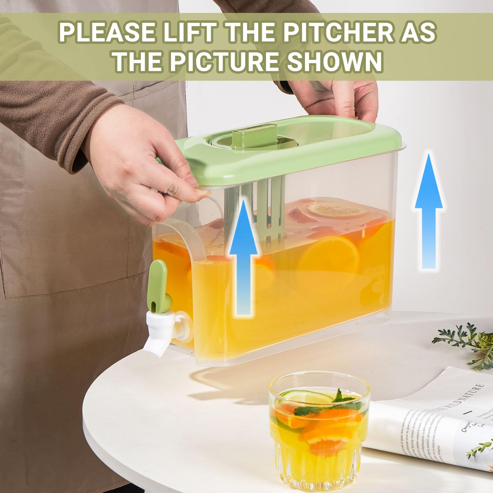 RAMFIYN dispensador práctico para toda la familia para servir bebidas