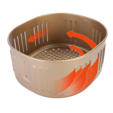 RAMLLY cesta antiadherente para Gowise USA 5.8qt, compatibilidad amplia y cocción versátil.