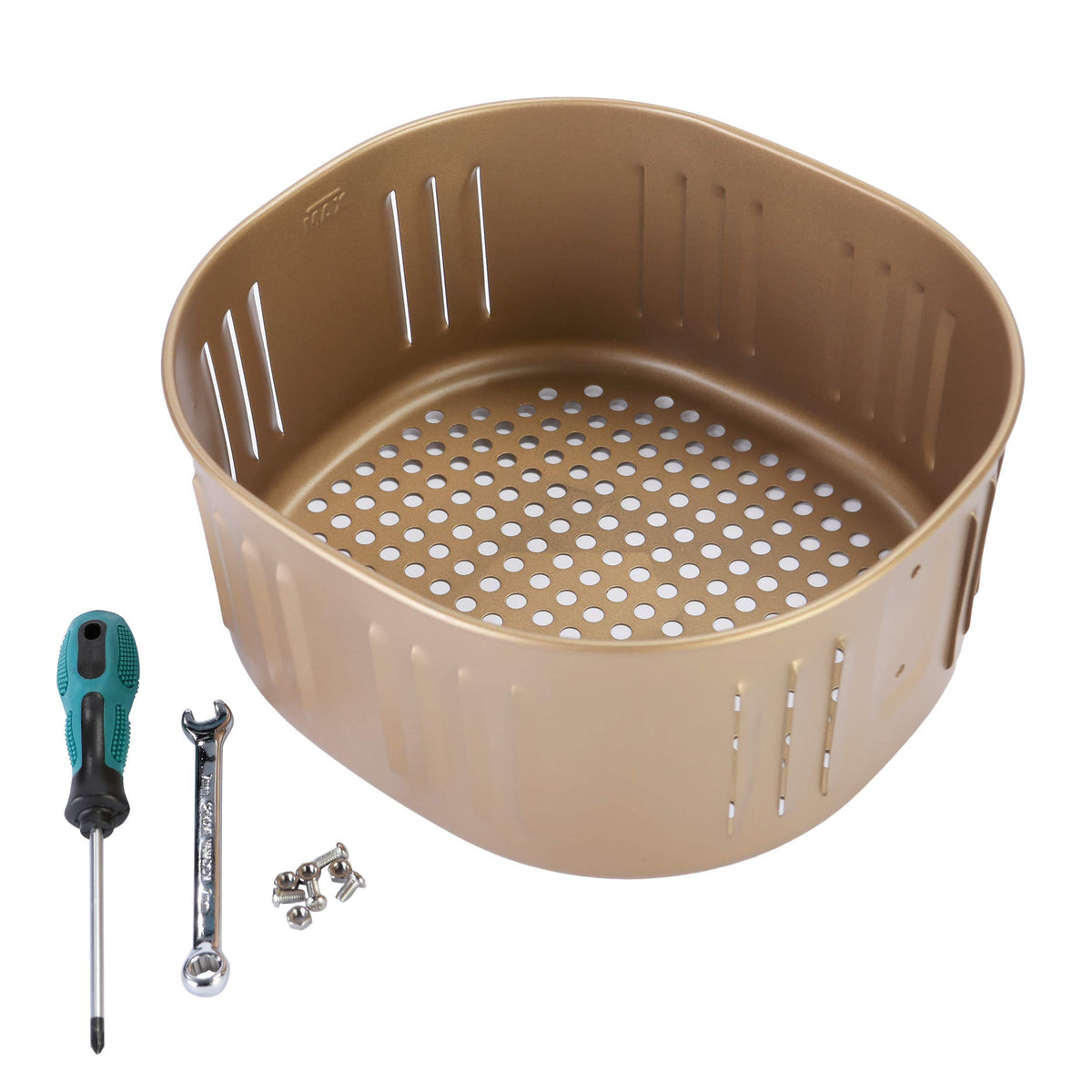 RAMLLY cesta antiadherente para Power XL 5.3qt, desmolde más fácil y limpieza rápida.