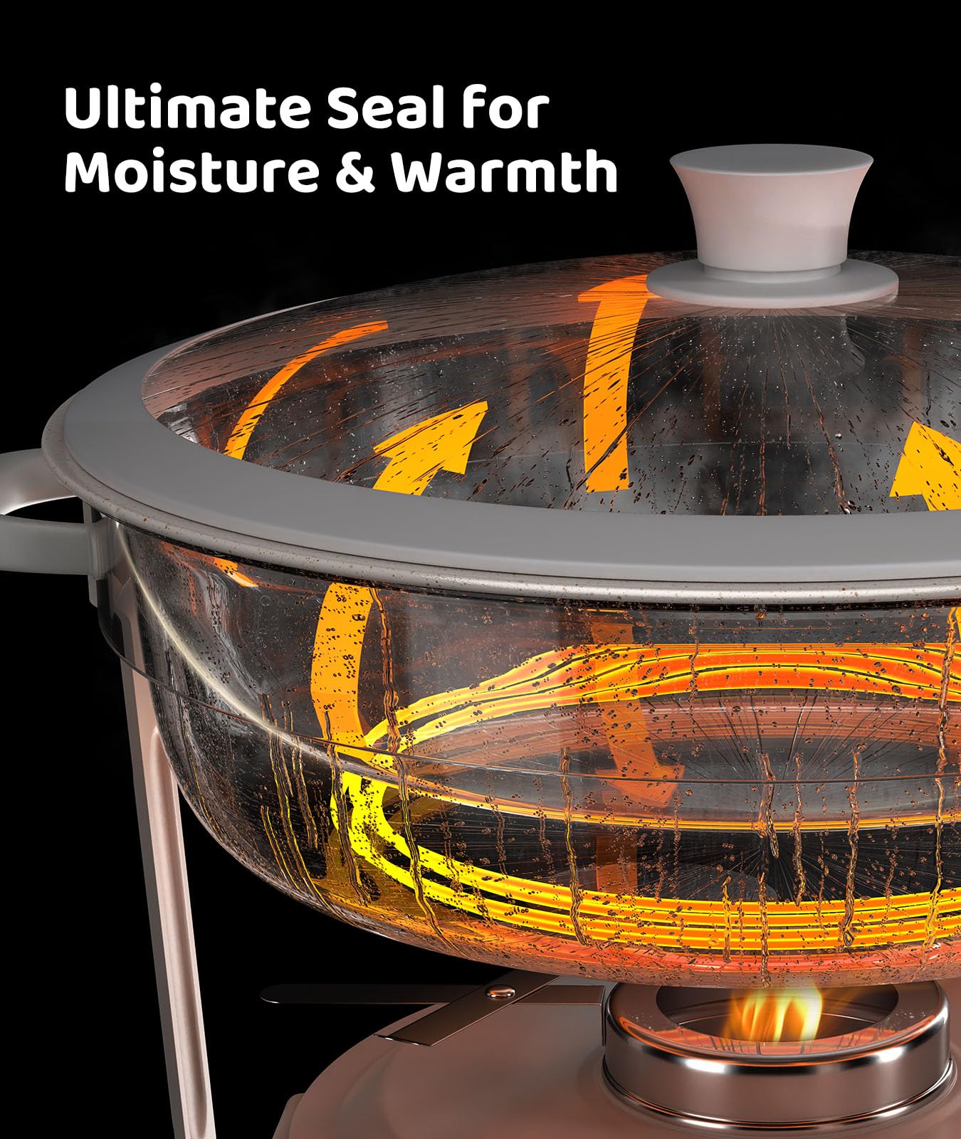 RAMVIC chafing dish con recubrimiento Maifanite: mejor retención de calor y sabor