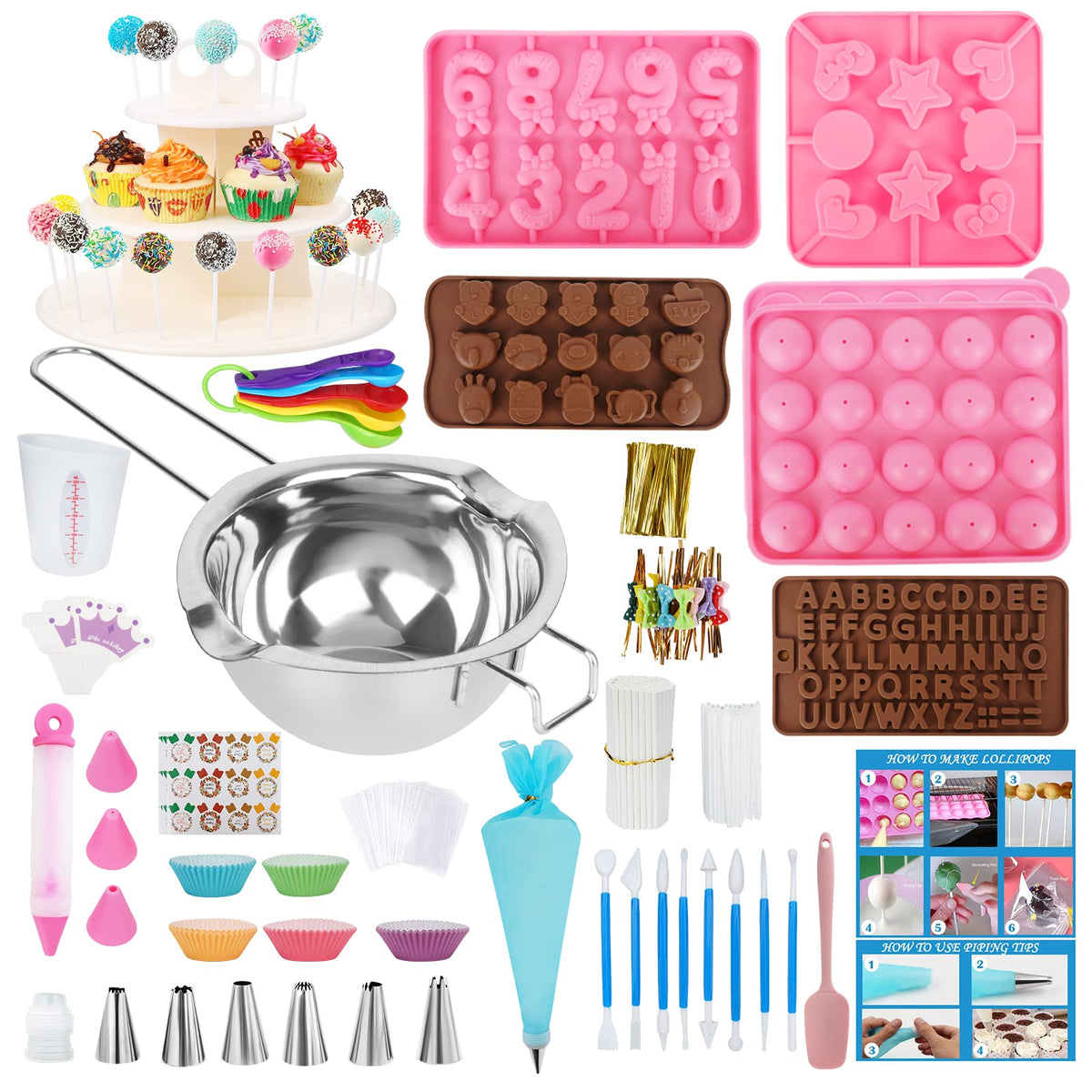 Ranchitel kit cake pop con 20 huecos para hacer múltiples golosinas