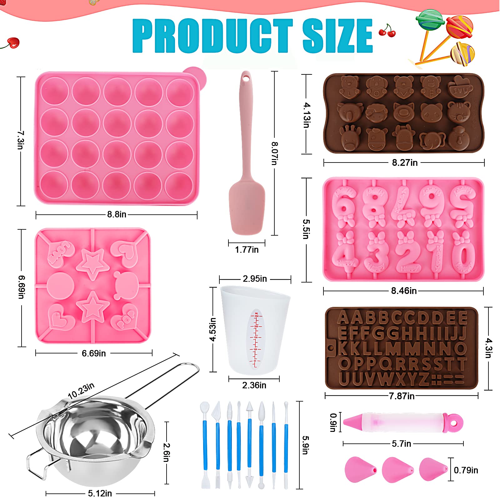 Ranchitel molde cake pop digital para diseños personalizados de dulces
