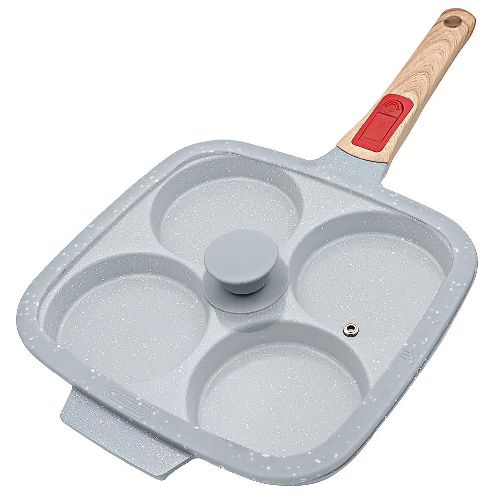 Sartén RANX INGST para huevos grandes con tapa, ideal para omelettes abundantes.