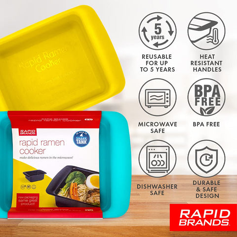 Rapid Ramen Cooker apto para lavavajillas y limpieza fácil