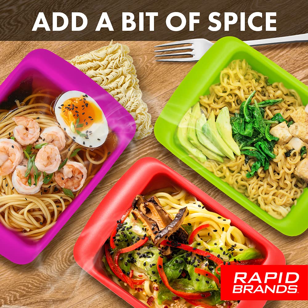 Rapid Ramen Cooker mango resistente al calor para manejo seguro
