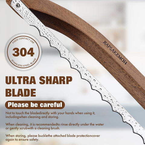 RAPSAKEMOH Pan baguette corte ideal para panes alargados
