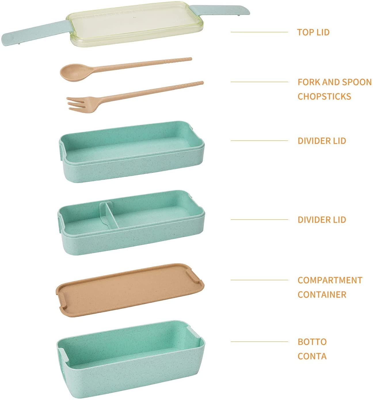 Rarapop Bento: conjunto de cubiertos incluidos para comer en cualquier lugar.