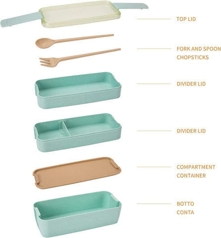 Rarapop tapa hermética para bento beige que mantiene la comida fresca.