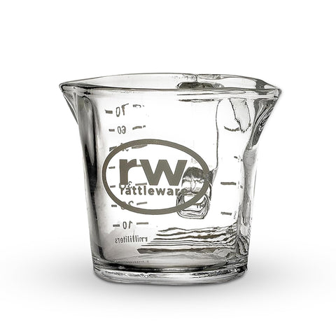 Vaso espresso Rattleware 3 oz con doble pico para vertidos precisos