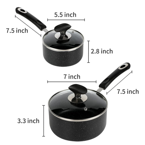 Ratwia sarten 2qt antiadherente, perfecto para pasta y guarniciones en casa