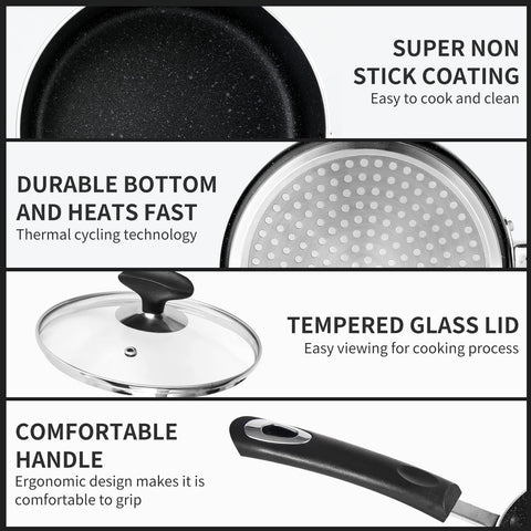 Ratwia tapa cristal sarten, cierra sabores y nutrientes para cocinar con control