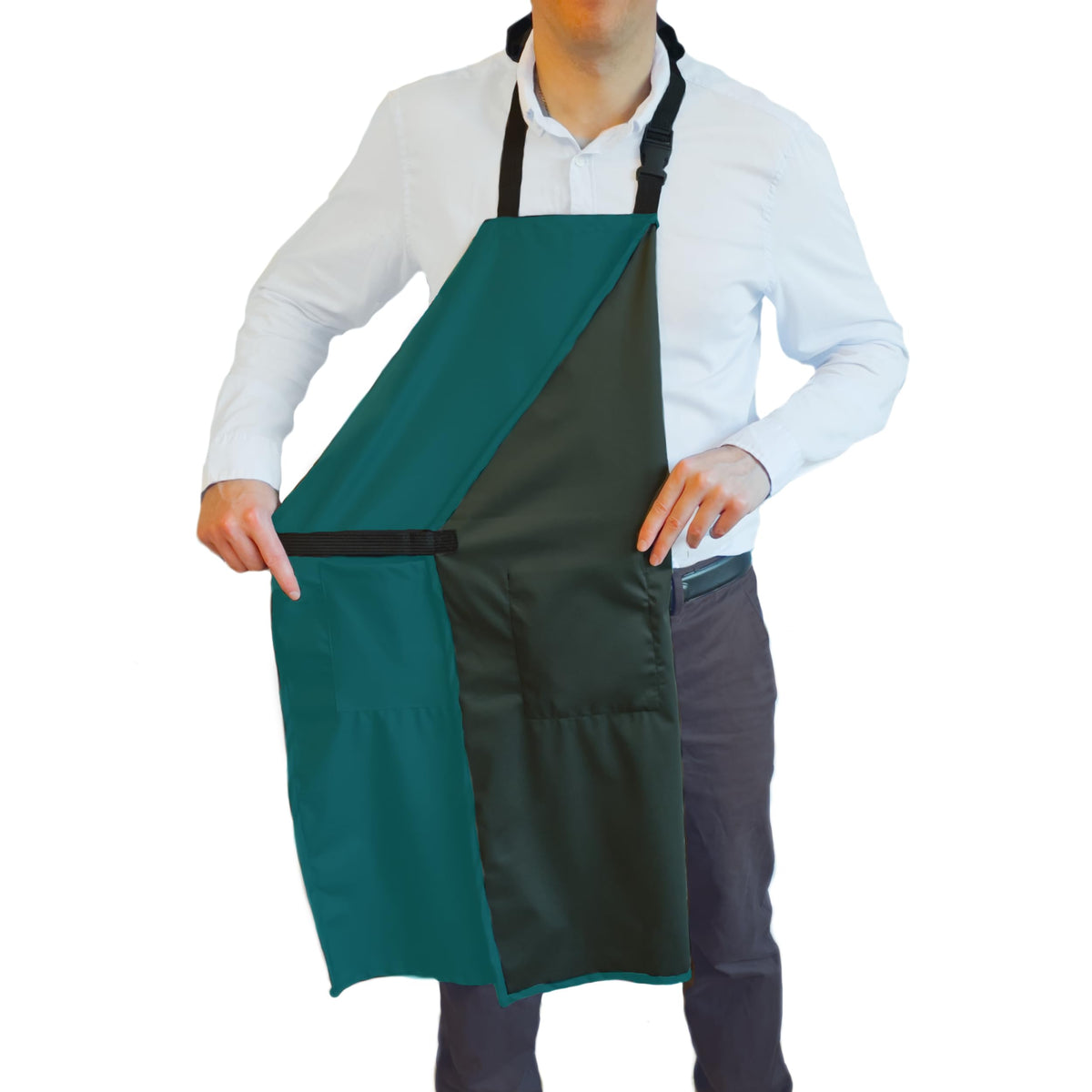 Delantal Ravill, agua-resistente 35 pulgadas, ideal para cocinar y limpiar.