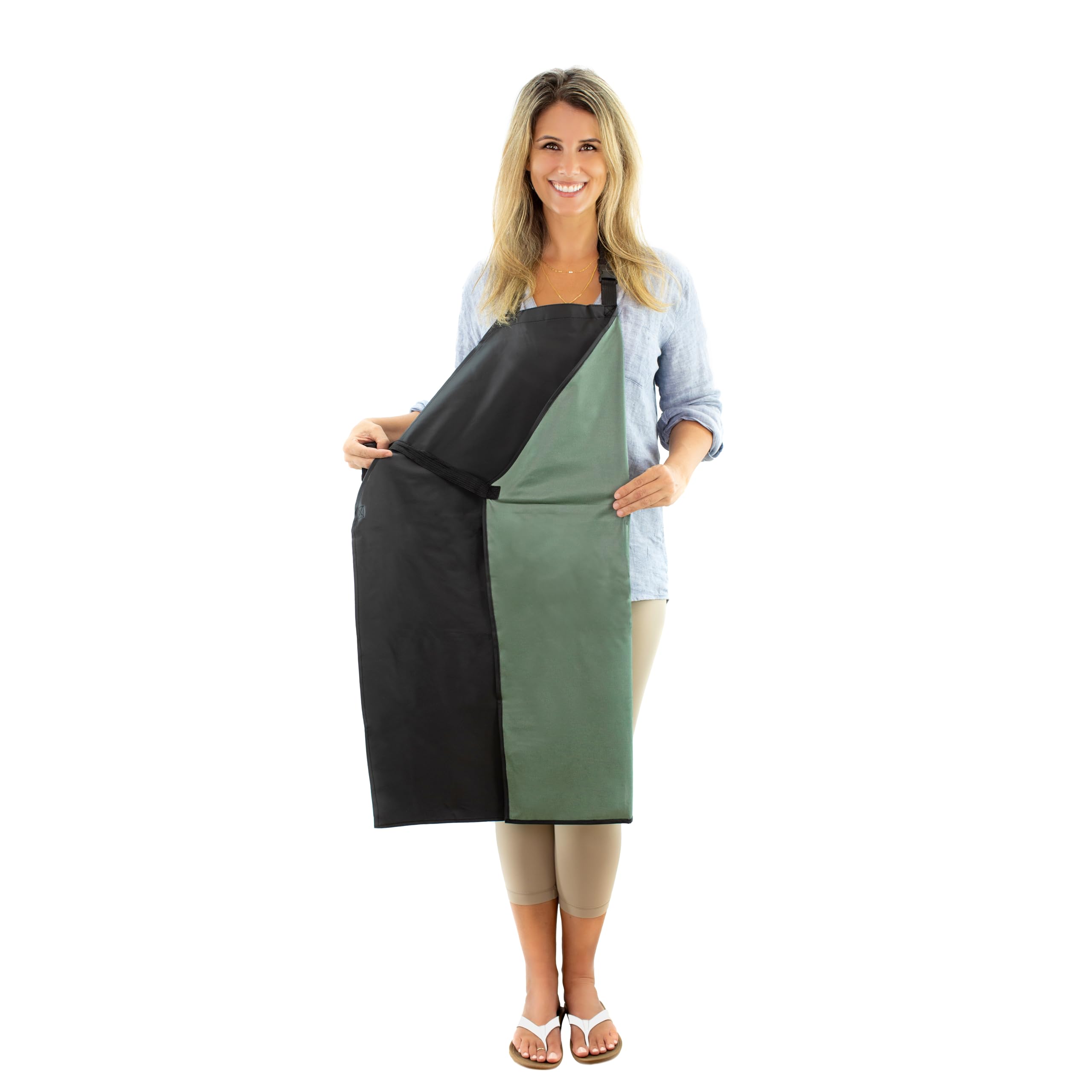 Ravill delantal impermeable 35 pulgadas protege la ropa al cocinar