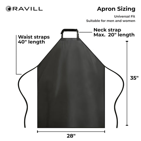 Delantal Ravill impermeable para cocina evita salpicaduras y grasa