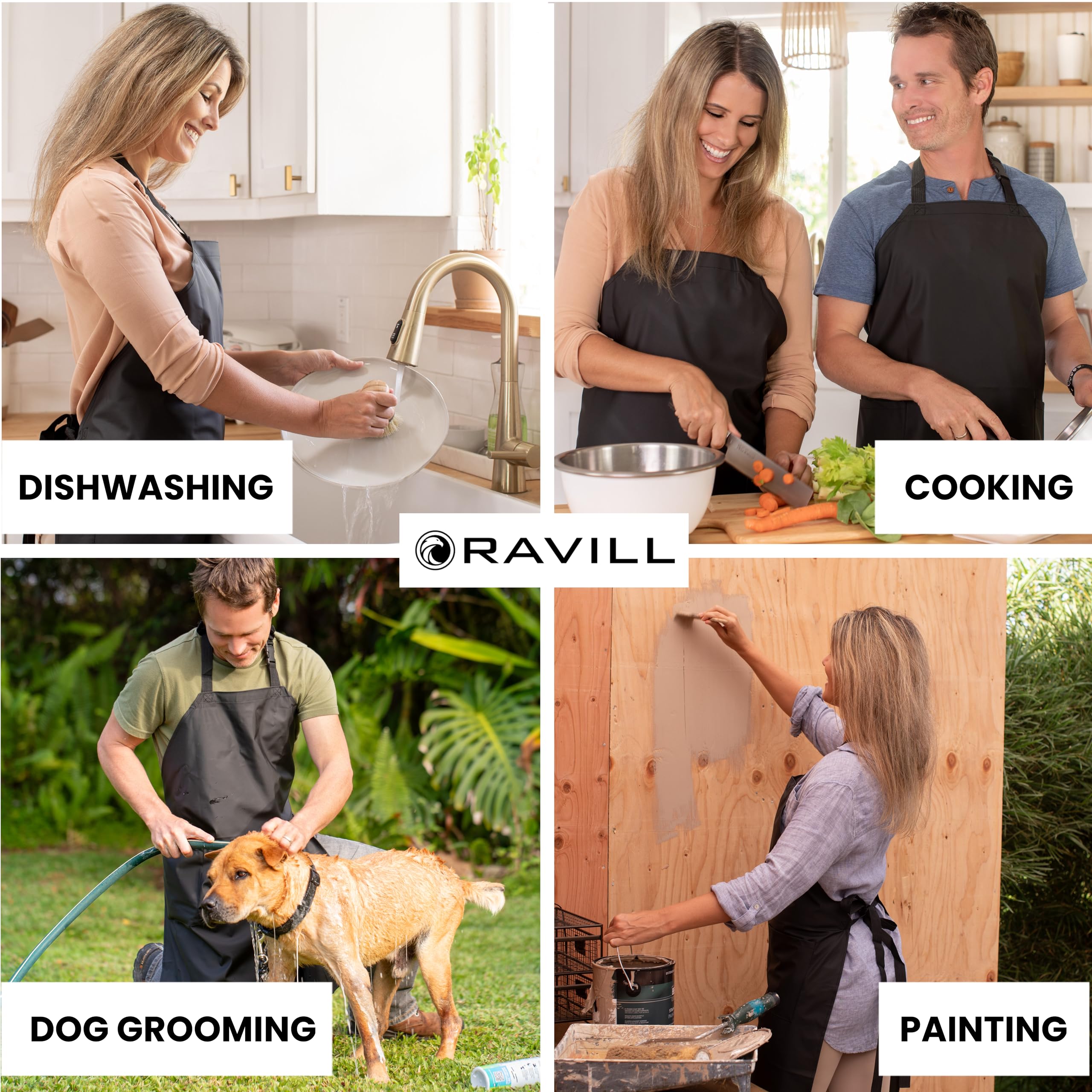 Delantal Ravill impermeable para aseo de mascotas sin manchas