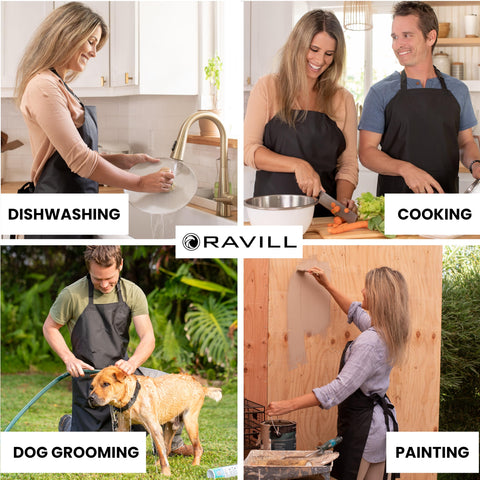 Delantal Ravill impermeable para aseo de mascotas sin manchas