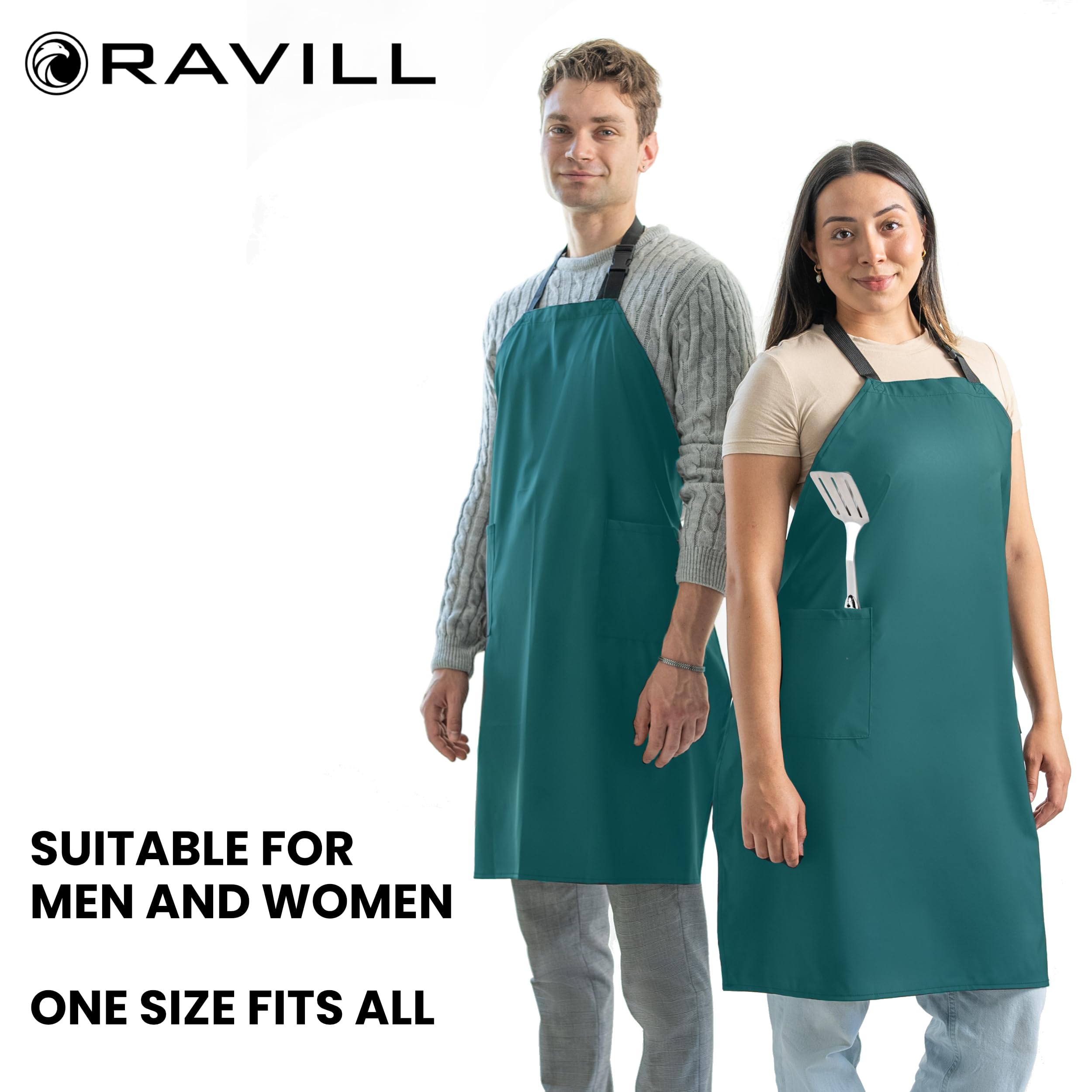 Delantal Ravill multiusos-cocina-y-limpieza, perfecto para tareas diarias.