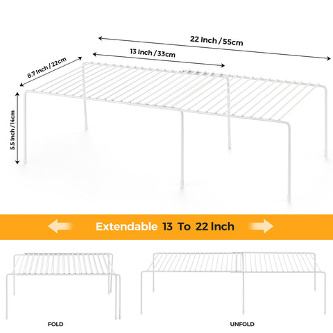 Ravinte estante extendible para cocina, ideal para caber en cajones o armarios