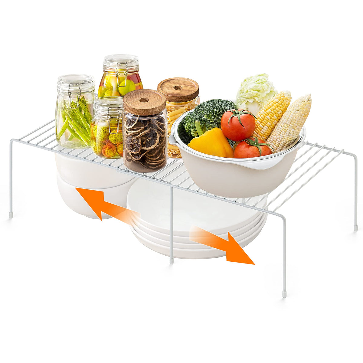 Ravinte organizador estante congelador, unidad estable y resistente a la oxidación para alimentos